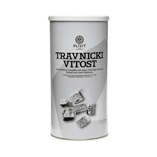Plivit Travnik Juusto 55% 800g (6kpl) - Valkoiset juustot - 7350039276628 - 1