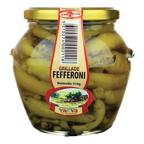 Vava Fefferoni Grillattu 510g (6kpl) - Paprikasäilykkeet - 5310274002118 - 1