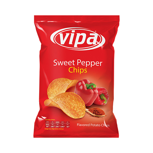 Vipa Chips Sweet Paprika 140g (16kpl) - Peruna sipsit - 3902634650118 - 1