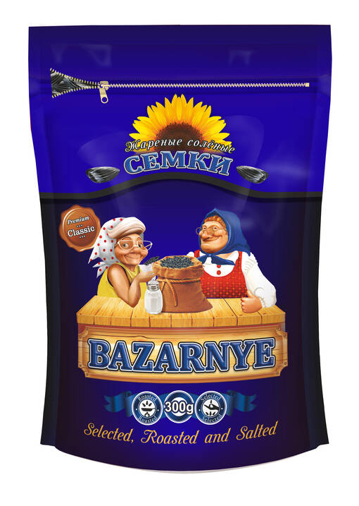 Bazarnye Sf. Seeds Salted 300g (18kpl) - Auringonkukansiemenet - 4770266186348 - 1