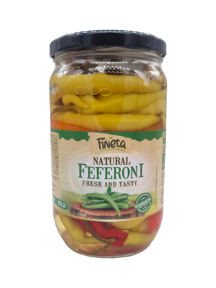 Fineta Feferoni Mild 630g (12kpl) - Paprikasäilykkeet - 6429810313379 - 1