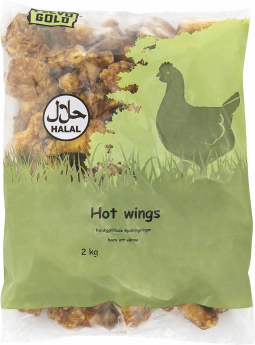 Flevo Gold Roasted Hotwings 2kg (5kpl) - Pakastetut kananliha valmisteet - 7350074851668 - 1