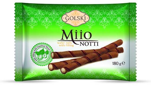 Golski Miio Notti Hasselnut 180g (12kpl) - Vohvelit - 4820092132139 - 1