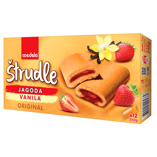 Medela Strudla Mansikka 240g (16kpl) - Struudelit - 8600104005769 - 1