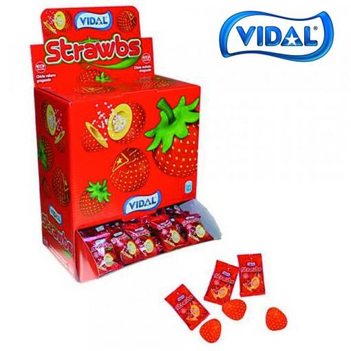 Vidal Strawbs Purukumi 5g (200g) - Purukumit - 8413178286039 - 1