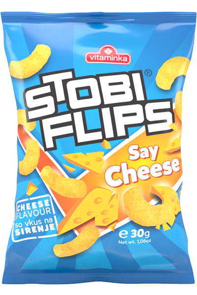 Vitaminka Stobi Flips Cheese 30g (50kpl) - Maissi flipsit - 5310005005579 - 1