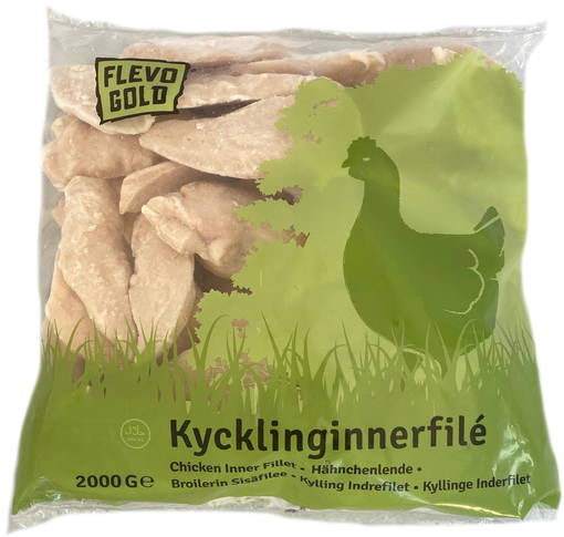 Flevo Gold Chicken Inners 80% 2kg (5kpl) - Pakastetut raakakananlihat - 7350074853389 - 1